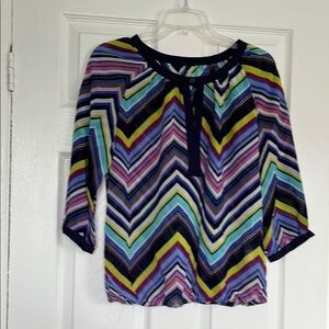 Colorful Chevron Blouse